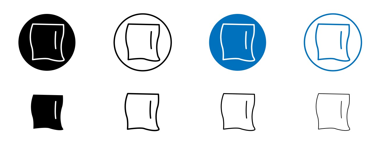 Rag icon pictogram template simple outline – Royalty-Free Vector ...