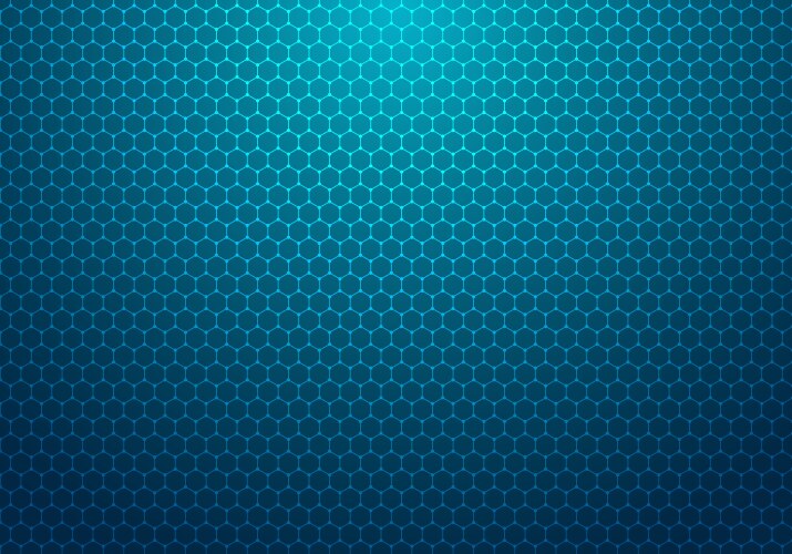 abstract blue hexagon with dot pattern technology vector image