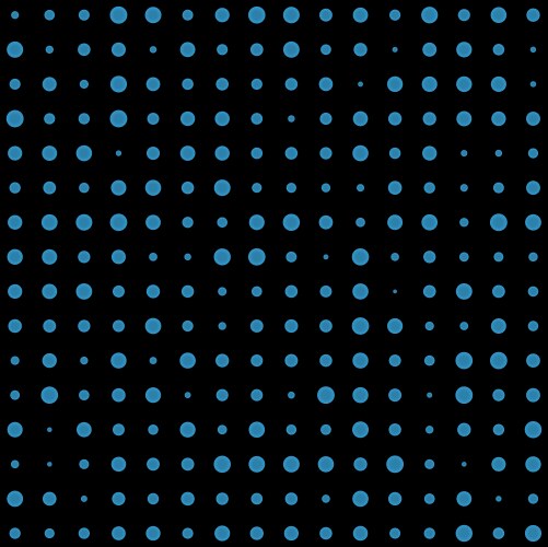 Seamless white polka dots navy blue background Vector Image