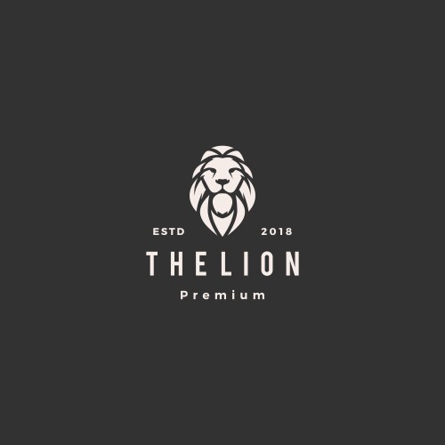 Lion Logo Icon - Majestic Animal Vector Image