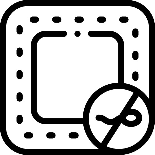 Patch icon thin linear style design isolated vector image
