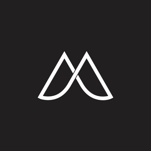 Two hearts and endless loop symbol logo infinity Vector Image