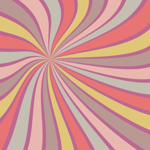 Sunburst background abstract summer retro pattern vector image