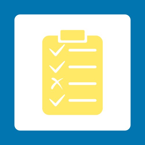 Task list icon from commerce buttons overcolor set vektorbild