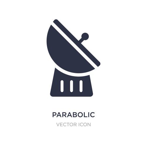 Parabolic icon on white background simple element vector image