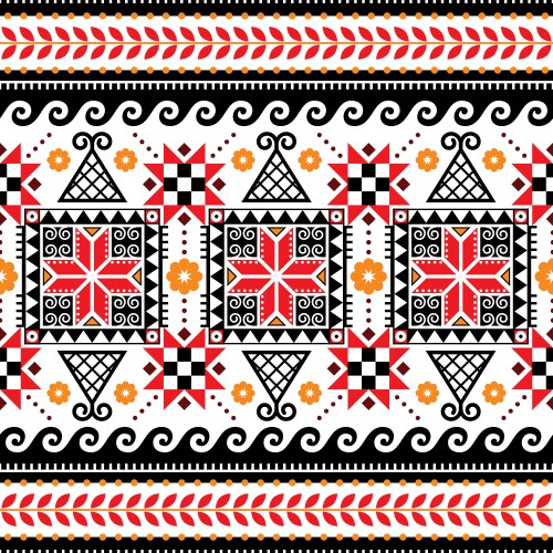 Ukrainian Folk Art Patterns Vector Image