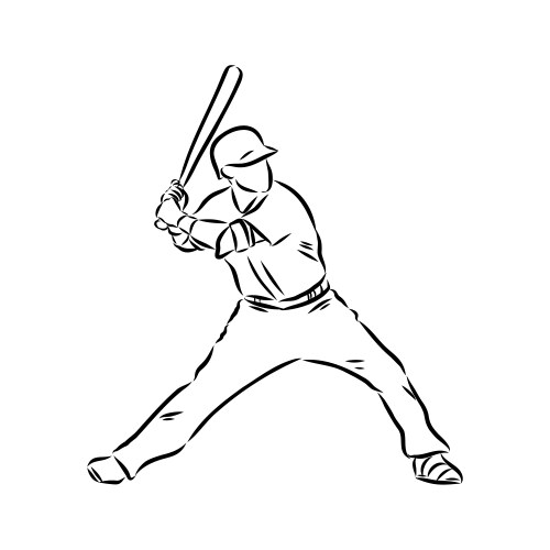 Doodle style baseball and glove in format Vector Image