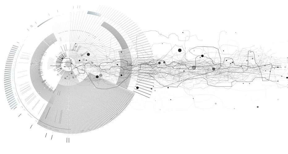 Tech Network Abstract Background vector image