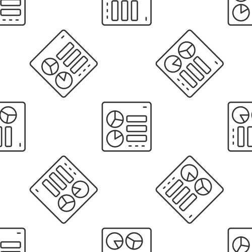 Grey line computer api interface icon isolated vector image