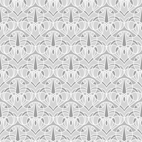 Seamless linear pattern with gray round elements vector image