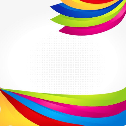 Abstract rainbow gradient mesh multicolored vector image
