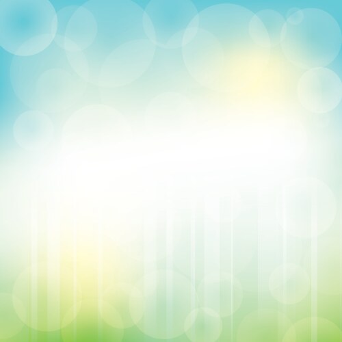 abstract green blue background with bokeh vector image