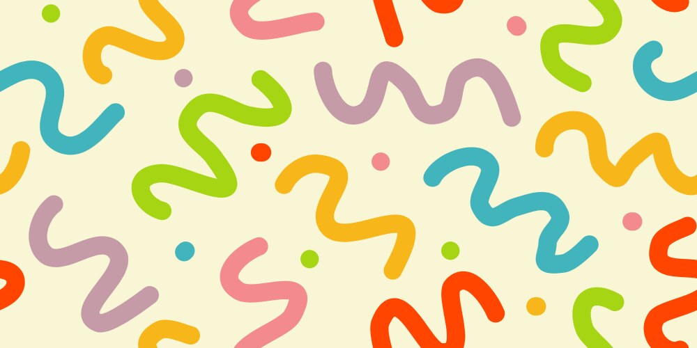 Doodle seamless for template background memphis Vector Image