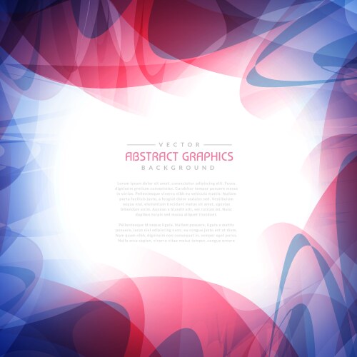 Background frame with abstract colorful shapes vector image