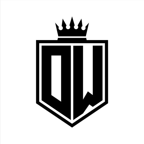 Jc monogram logo with bold letters shield shape Vector Image