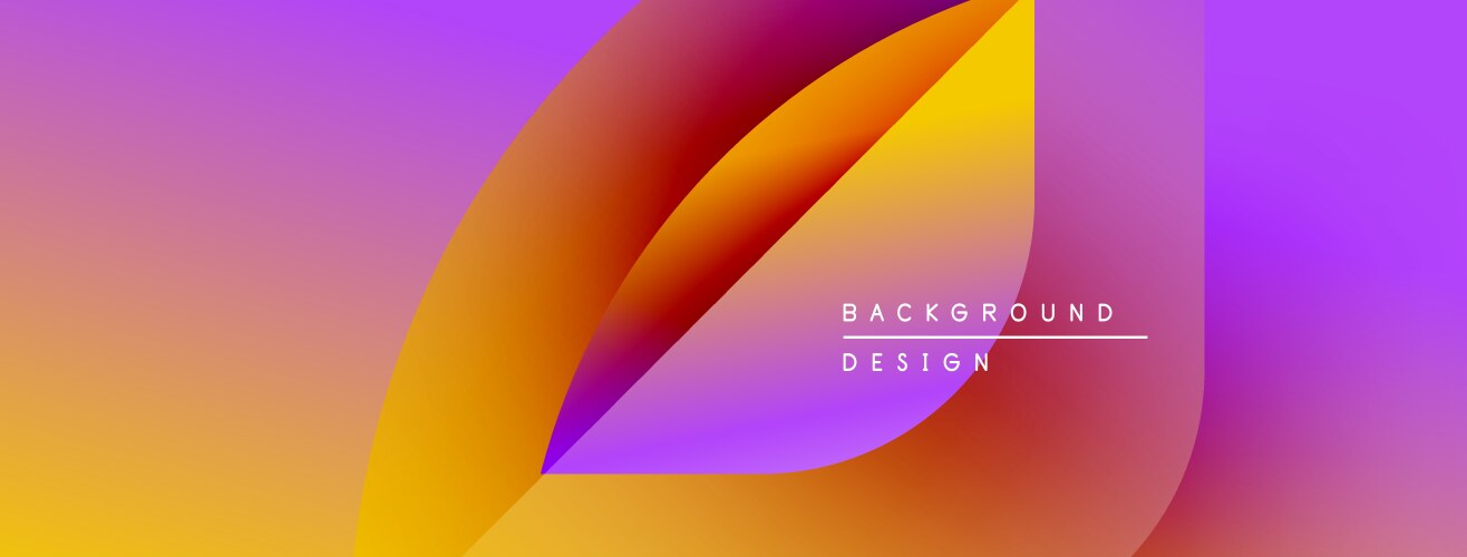 Abstract gradients blend creating dynamic visual vector image