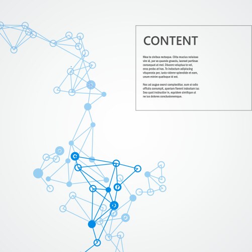 Connection pattern with dynamic lines vector image