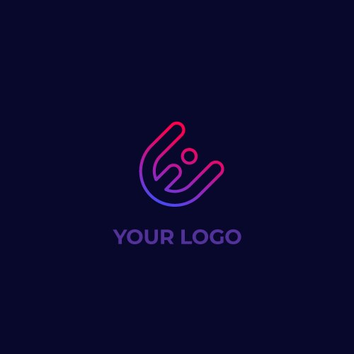 Abstract linear monogram letter m logo icon design