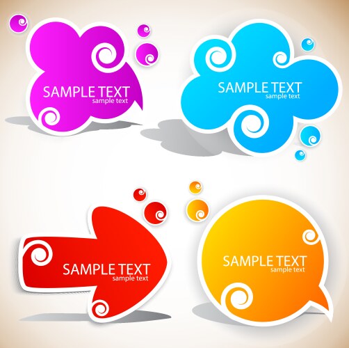 Speech bubble dance Royalty Free Vector Image - VectorStock