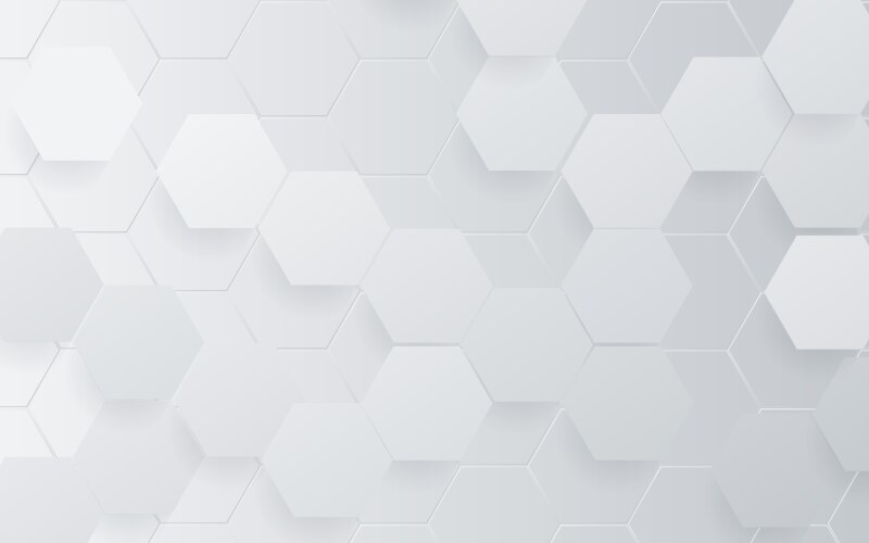 Abstract white hexagon technology digital hi tech vector image