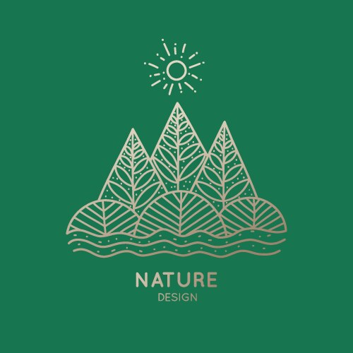 Logo nature Royalty Free Vector Image - VectorStock