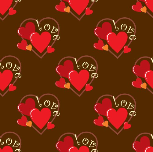 Love pattern background Royalty Free Vector Image
