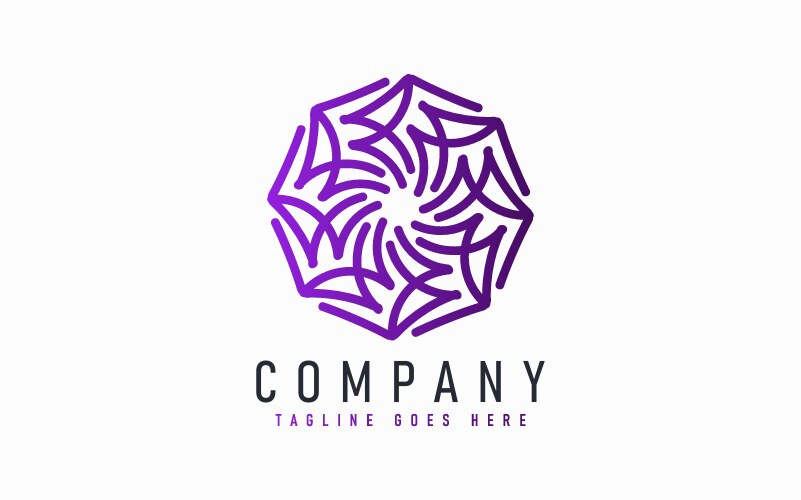 Abstract modern logo design based from circular vector image
