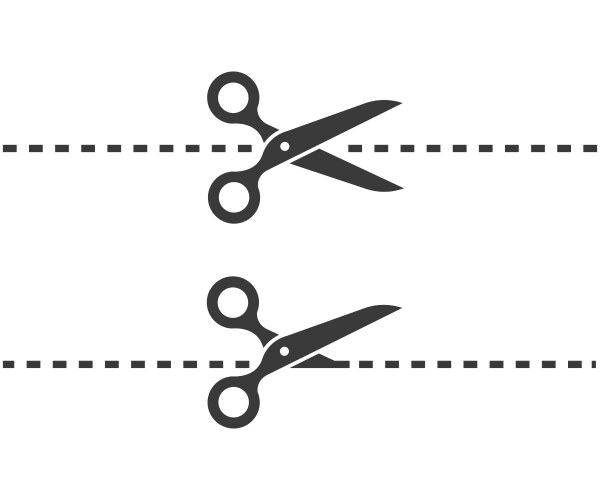 Engraving scissors Royalty Free Vector Image - VectorStock