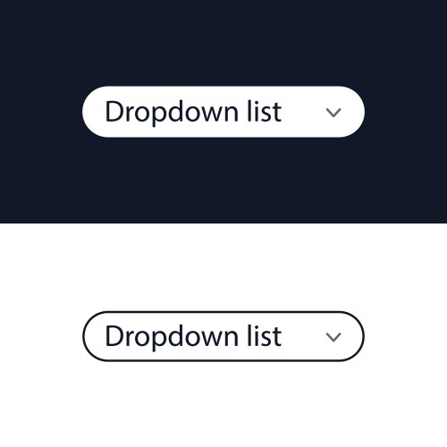 Drop-down list for the website user interface vektorbild