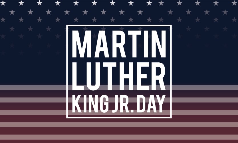 January 17 - mlk day design for martin luther Vector Image