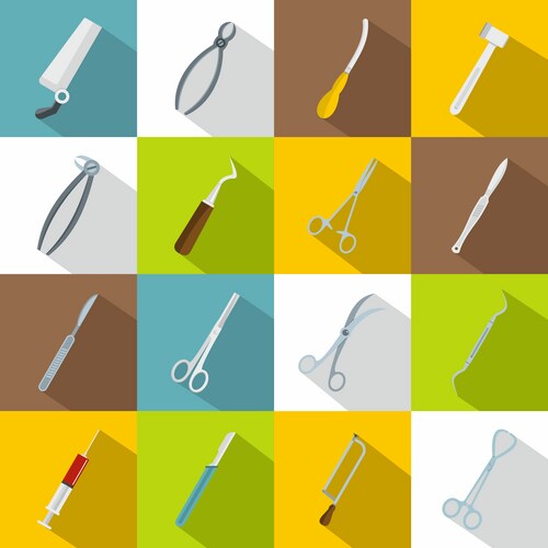 Surgical instruments Vector Images & Graphics for Commercial Use ...