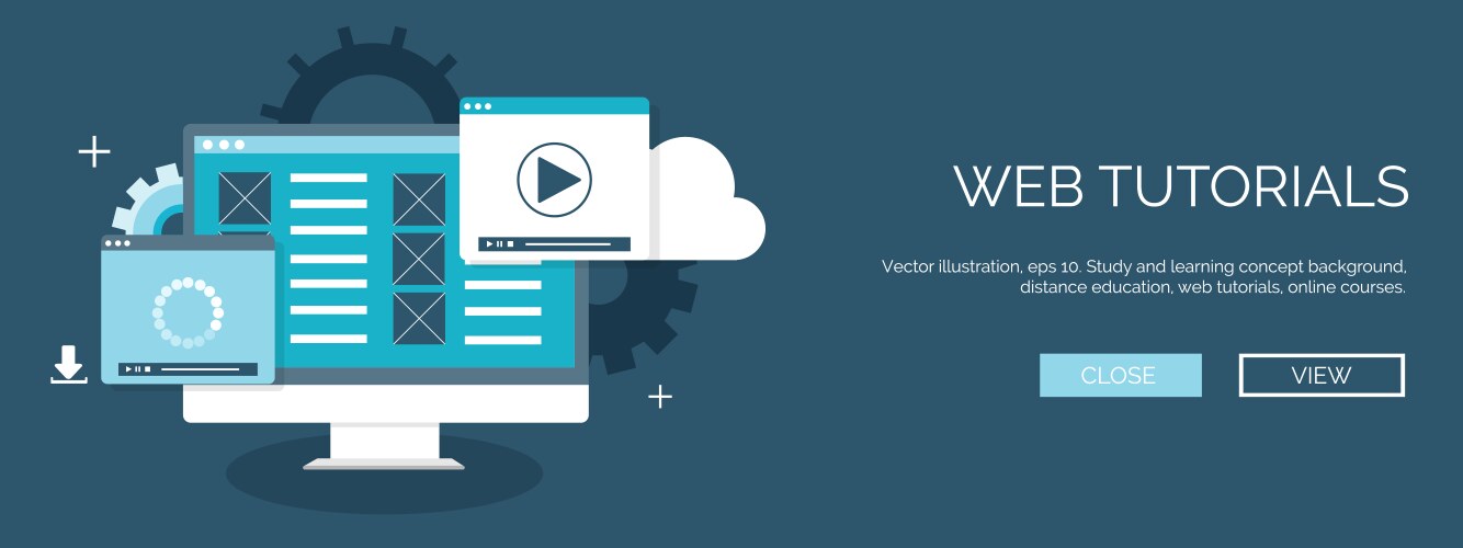 Flat background coding vector image