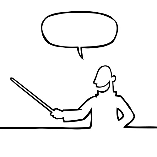 Teacher Teaching Black and White Cartoon Vector Images (over 330)