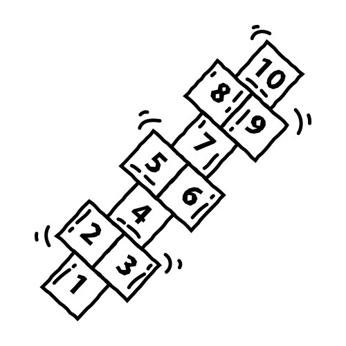 Playground kids hopscotch Vector Image