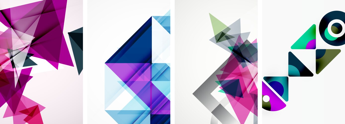 Random Triangle Pattern Vector Images (over 14,000)