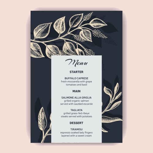 Card for wedding invitation Vector Image