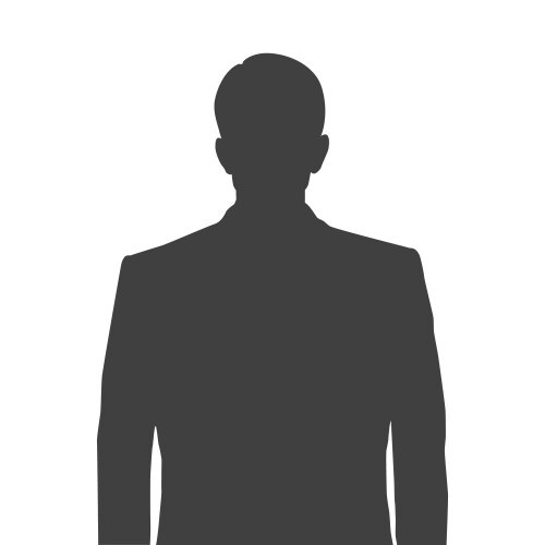 accurate silhouette of a man for profile picture vector image