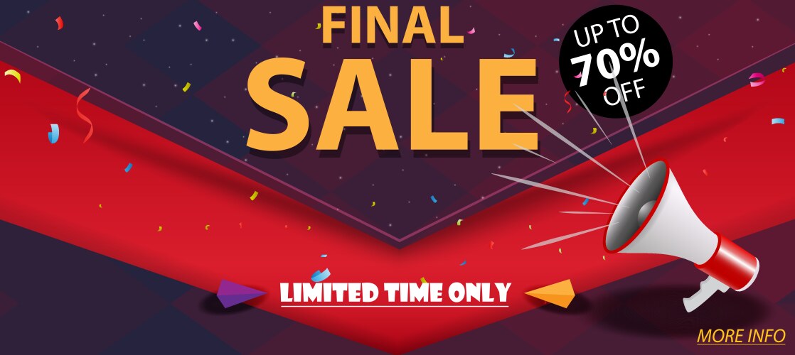 Flash sale banner and best offer design vector image