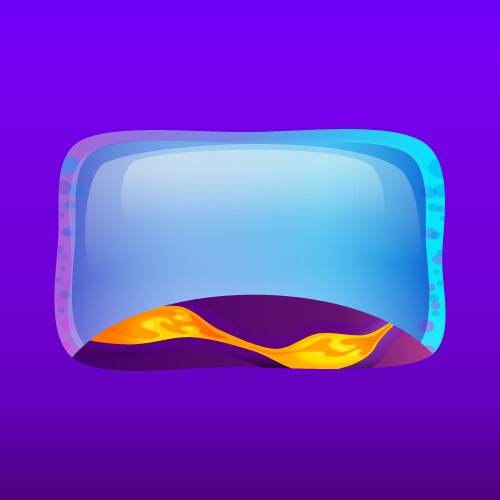 Space game ui frame for mobile interface design vector image