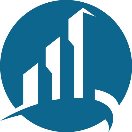 Finance Bar Logo Template Vector Image