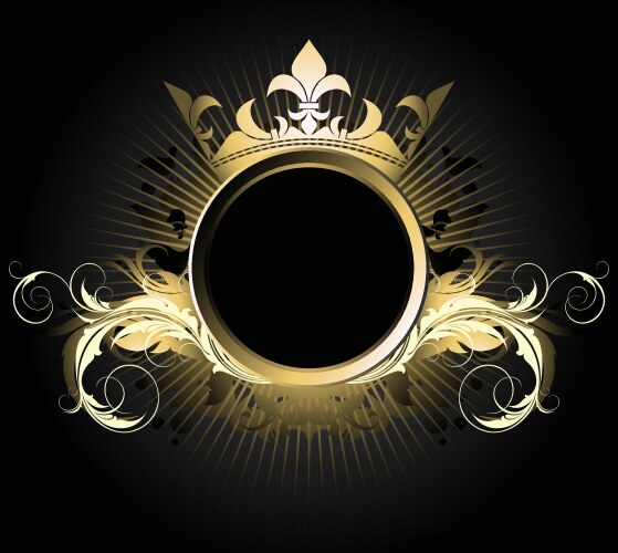 Royal Shield Ornament Vector Image