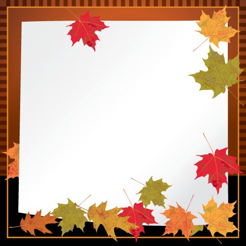 Autumn background vector image