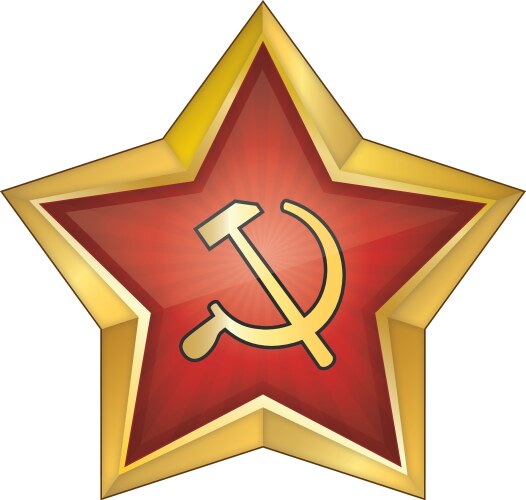 communist red star vector image