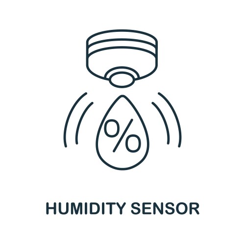 Humidity sensor icon simple element from sensors vektorbild