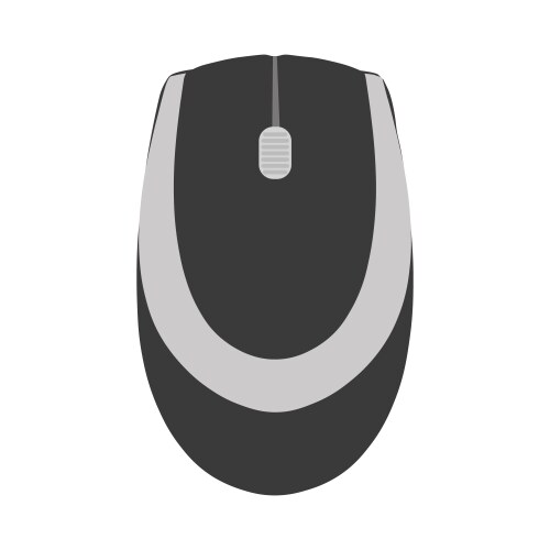 Pc computer mouse technology with button vector image