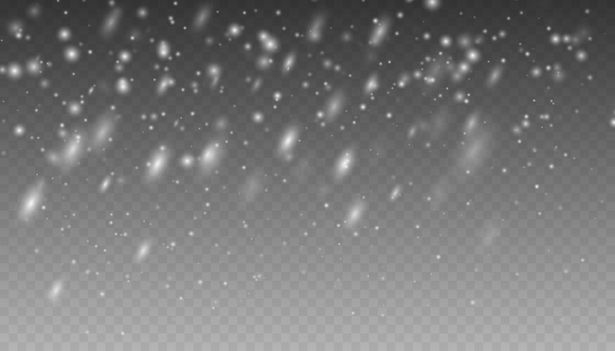 Realistic falling snow – Royalty-Free Vector | VectorStock