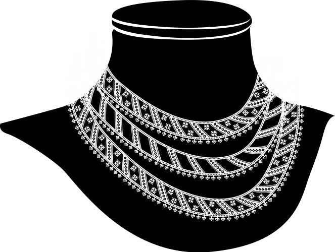 Ancient necklace Vector Image