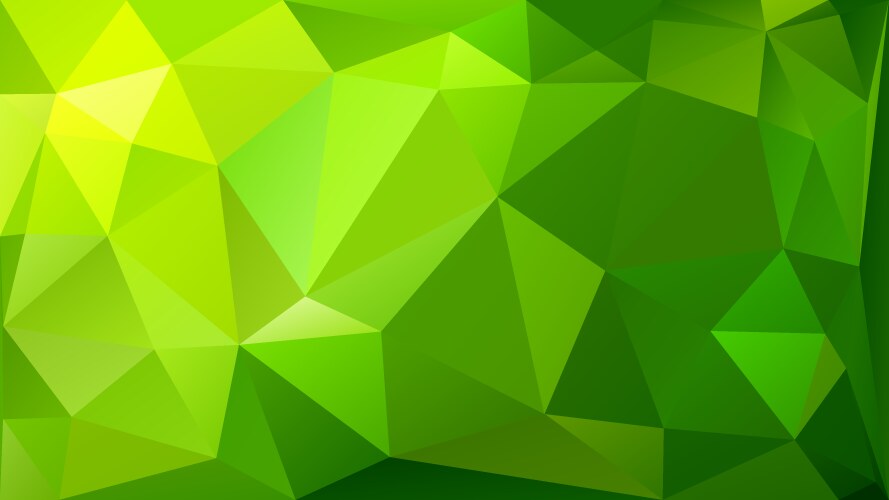 Inchworm green abstract low polygon background Vector Image