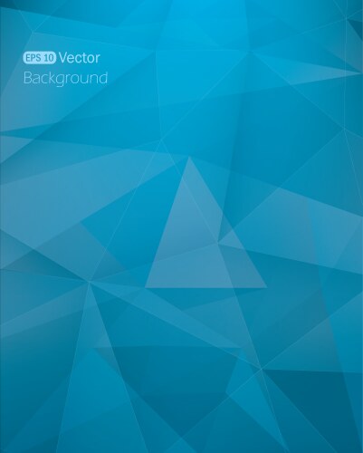 Blue abstract background with geometric shapes Vector Image