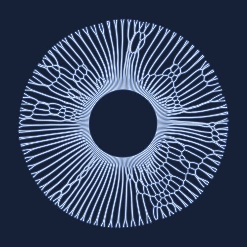 Array with dynamic particles abstract background vector image